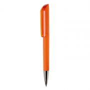 FLOW-GOM-30-CR-Penna-a-sfera-in-plastica-ABS-Made-in-Italy-arancione-trasparente