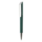 FLOW-GOM-CB-CR-Penna-a-sfera-in-plastica-ABS-Made-in-Italy-verde-scuro