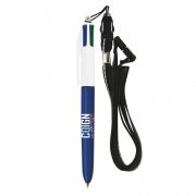 BIC® 4 COLOURS LANYARD - BIC® graphic - Penne in plastica  3