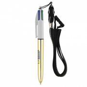 BIC® 4 COLOURS SHINE LANYARD - BIC® graphic - Penne in plastica  3