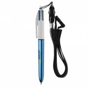 BIC® 4 COLOURS SHINE LANYARD - BIC® graphic - Penne in plastica  4